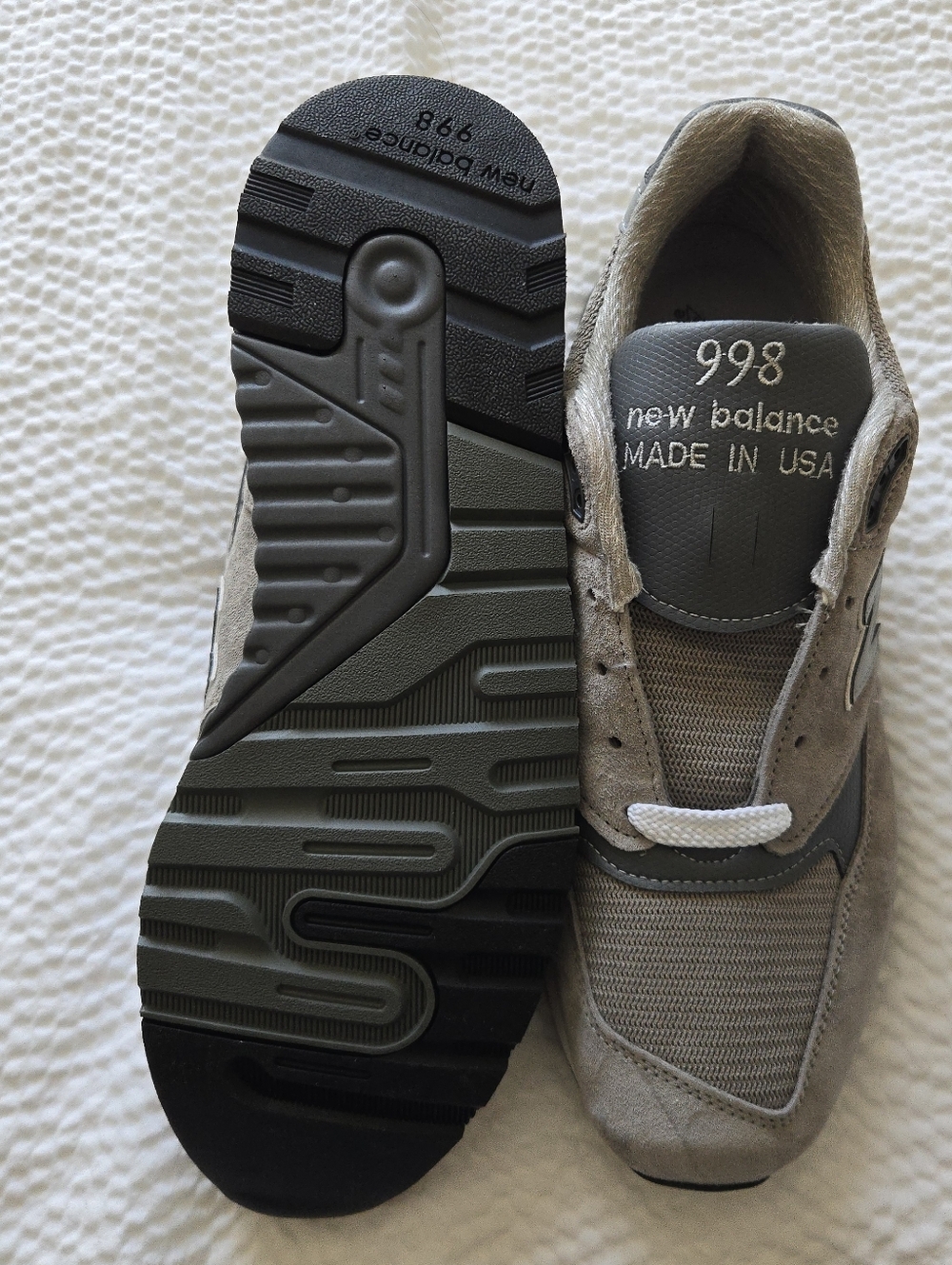 New Balance 998 Men 11 Made In USA Gray Suede   And Mesh Sneakers 042026 - Picture 7 of 10